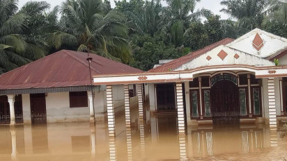 Banjir di Barumun Padang Lawas Mulai Surut, Korban Banjir Butuh Air Bersih