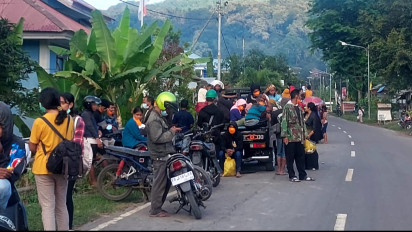 Lewotobi Kembali Erupsi, 800 Warga Mengungsi di Kantor Camat Wulanggitang