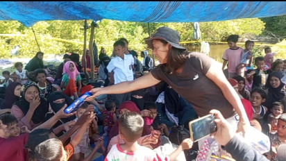 Dijaga Polri - TNI, Pengungsi Rohingya di Deli Serdang Diberi Pelayanan Kesehatan dan Vitamin