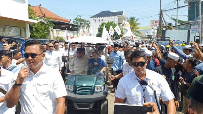 Perdana Tahun 2024, Capres Prabowo Kunjungi Ponpes Zainul Hasan Genggong Probolinggo