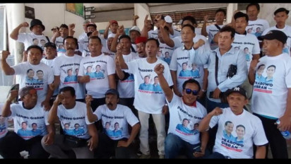 Komunitas Sopir Logistik di Banyuwangi Deklarasi Dukung Prabowo - Gibran