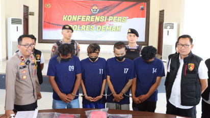 Polisi Tangkap 4 Pelaku Pembunuhan Karyawan JAN37 Barbershop di Demak