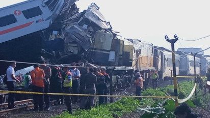 28 Korban Luka  dan 1 Pramugara Tewas  dalam Insiden Tabrakan KA Turangga Vs KA Bandung Raya