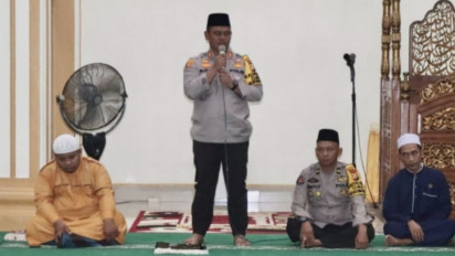 Subuh Keliling Polisi Rokan Hulu Ajak Ulama Perangi Radikalisme Wujudkan Pemilu Damai 2024