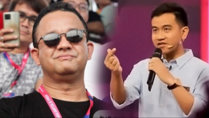 Sambil Tertawa, Anies Baswedan-Cak Imin ‘Goreng’ Gibran Rakabuming Sindir Jadi Cawapres: Kalau Mau Cepat Rute MK