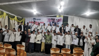Konsolidasi Akbar, Laskar Santri di Gresik Yakin 60 Persen Warga Nahdliyin Pilih Pasangan AMIN