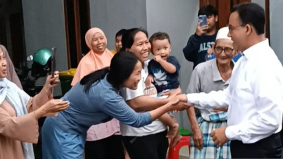 Pamit pada Tetangga Sebelum Berangkat Debat, Anies Baswedan Didoakan: Semoga Lancar, Pak!