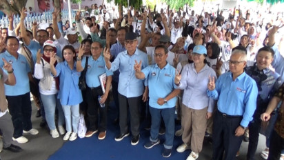 Gelar Deklarasi, Ratusan Mantan Relawan dari Paslon Lain se Madiun Beralih Dukung Prabowo - Gibran