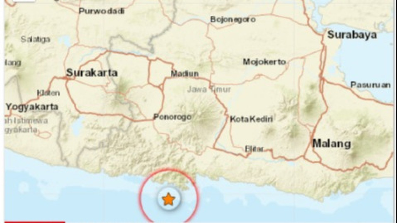 Gempa M 2,3 Terjadi di Trenggalek, Tidak Berpotensi Tsunami
            - galeri foto