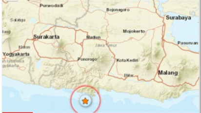 Gempa M 2,3 Terjadi di Trenggalek, Tidak Berpotensi Tsunami