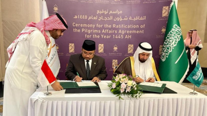 Pemerintah Indonesia dan Kerajaan Arab Saudi Tandatangani MoU Haji 2024, Berangkatkan 241 Ribu Jemaah
