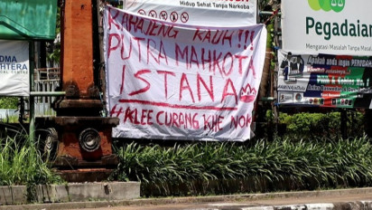 Spanduk Bertuliskan Rahajeng Rauh Putra Mahkota Istana Disebut Sindir Dirinya, Gibran: Itu Hal yang Biasa