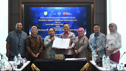 bank bjb Lakukan Sinergitas dengan Perumdam Tirta Darma Ayu dan RSUD Indramayu