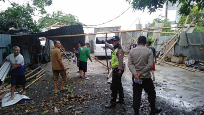 Diterjang Puting Beliung dan Hujan Deras, 54 Rumah Rusak