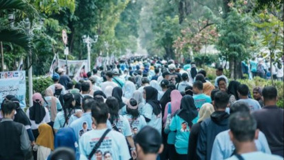 Relawan Kancane Gibran Gaes Penuhi Solo dengan Gemoy Fun Walk