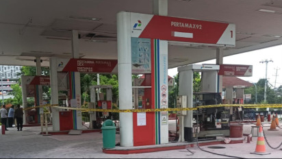 Kebakaran Terjadi di SPBU Tembalang Semarang, Sempat Terdengar Suara Ledakan Dua Kali