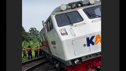 KA Pandalungan Anjlok di Emplasemen Stasiun Tanggulangin
