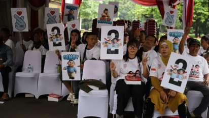 Penjahit Indonesia Raya Dukung Prabowo-Gibran, TKN Beri Sinyal Pilpres Satu Putaran