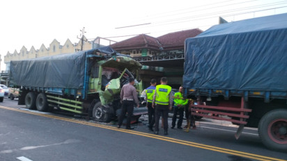 Kecelakaan Maut Truk vs Truk di Jalan Wates-Purworejo, Satu Orang Meninggal Dunia