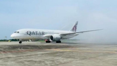 Perdana! Bandara Kualanamu Sambut Penerbangan Rute Doha Qatar - Kualanamu