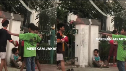 Bak Berlaga di Atas Ring, Aksi Bocah Adu Tinju di Depan Stasiun Tanjung Priok: Gak Papa Namanya Olahraga