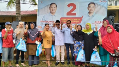 Barisan RFG Sumsel Tebus Murah Paket Sembako dan Makan Siang Gratis di Banyuasin