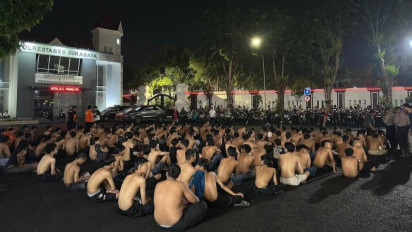 Bentrok Antar Perguruan Silat di Kota Surabaya, Ratusan Pendekar Diamankan Polisi