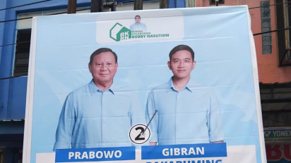 Spanduk Wali Kota Medan Bobby Nasution Bersama Paslon 02, Ketua THN AMIN ke Bawaslu Sumut: Tertibkan