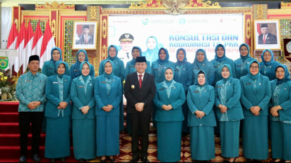 Pj Ketua TP PKK Sumsel Lantik Sukmawati Asmar Wijaya sebagai Pj Ketua TP PKK Kabupaten OKI