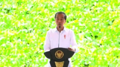 Jokowi Lakukan Peletakan Batu Pertama Pembangunan Gedung Kantor Otorita IKN Senilai Rp509 Miliar