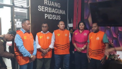 Lima Komisioner KPU Aru Tersangka Kasus Korupsi Dana Hibah Pilkada Diserahkan ke JPU