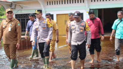 Bengkalis Banjir, Polisi Data Rumah DPT Terdampak untuk Cari Alternatif saat Pencoblosan
