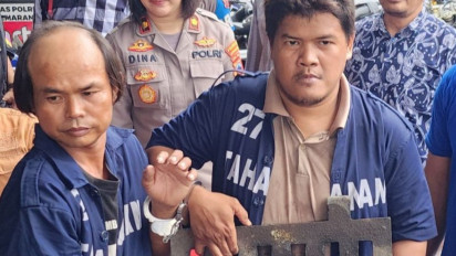Dua Pelaku Pencurian Belasan Besi Penutup Drainase di Semarang Ditangkap Polisi