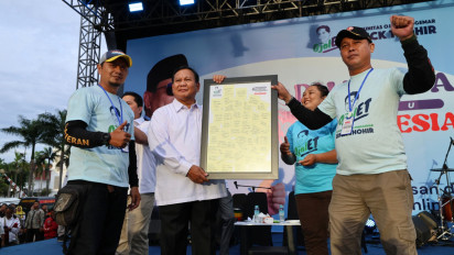 Bersua dengan Prabowo Subianto, Pengemudi Ojol Penggemar Erick Thohir Beri Nilai 100