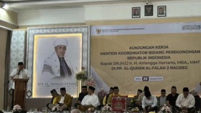Viral! Airlangga Luncurkan Gerakan Indonesia Bertadarus Al-Quran Bernama GIBRAN