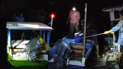 Jangkar Tersangkut Karang, Kapal Berawak 4 Pemancing di Baubau Terjebak Ombak Besar Hingga Nyaris Tenggelam