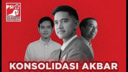Viral Selebaran PSI Tampilkan Foto Jokowi, Gibran, dan Kaesang, Netizen: Sangat Dinastiable