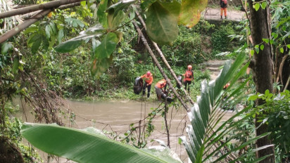 Bocah Usia 13 Tahun di Bantul Hilang Terbawa Aliran Sungai Konteng