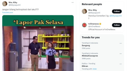 Gimmick Gibran Cari-Cari Jawaban Jadi Bahan Rujakan, Kiky Saputri: Jangan Bilang Terinspirasi dari Aku