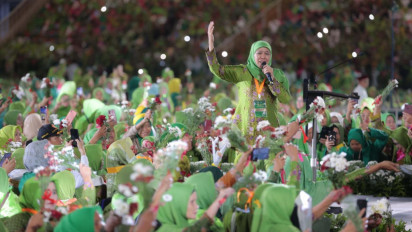 Pasca Harlah Muslimat NU di GBK, Muslimat NU Jatim Pastikan Tegak Lurus Khofifah