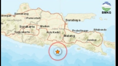 Gempa Bumi Tektonik M4,4 Guncang Malang, Tak Berpotensi Tsunami