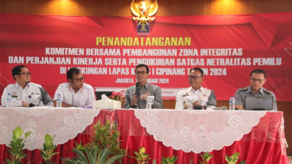 Ihwal WBK untuk Lapas Cipinang, Biro Perencanaan Kemenkumham Singgung Zona Integritas