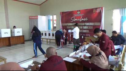 20 Hari Jelang Pemilu, Puluhan Warga Binaan di Lapas Perempuan Ikut Simulasi Proses Penghitungan Suara