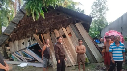 18 Rumah Warga di Konawe Rusak Diterjang Angin Puting Beliung