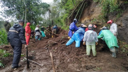 Akses Jalan Desa yang Tertutup Longsor di Selo Boyolali Kembali Normal