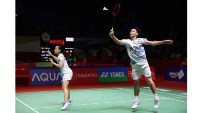Indonesia Master 2024: Pasangan Ganda Campuran Rinov/Pitha Melaju, Sementara Dejan/Gloria Tertahan