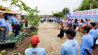 Ratusan Buruh Tani Situbondo Deklarasikan Dukungan untuk Prabowo-Gibran