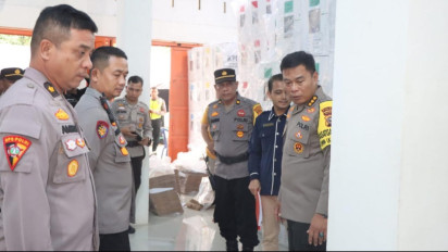 Jelang Pemilu Potensi Kecurangan Semakin Mengancam, Polda Riau Supervisi Gudang Logistik KPU di Rohul