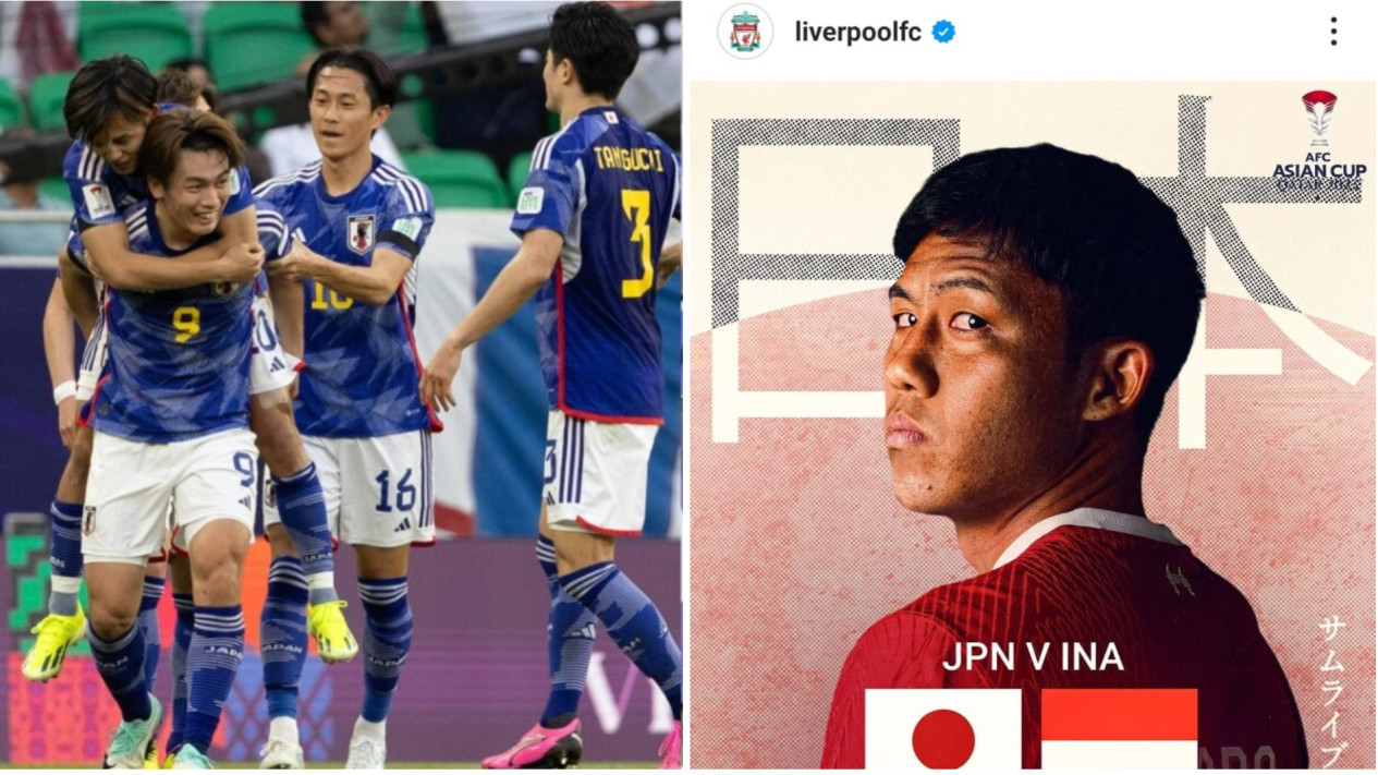 Tim Inggris Ini Beri Dukungan Penuh untuk Bintang Jepang, Doakan Samurai Biru Taklukan Timnas Indonesia di Piala Asia
            - galeri foto