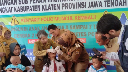 Sasaran Imunisasi Polio Pemkab Sragen Melebihi Target